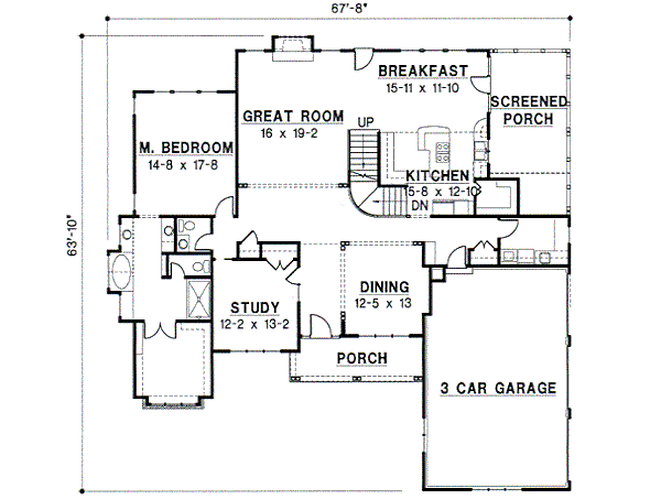 main floor house blueprint