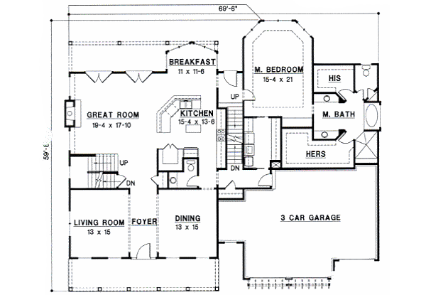 main floor house blueprint