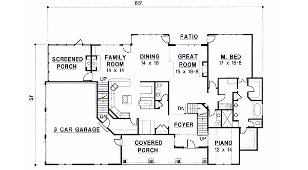 main floor house blueprint