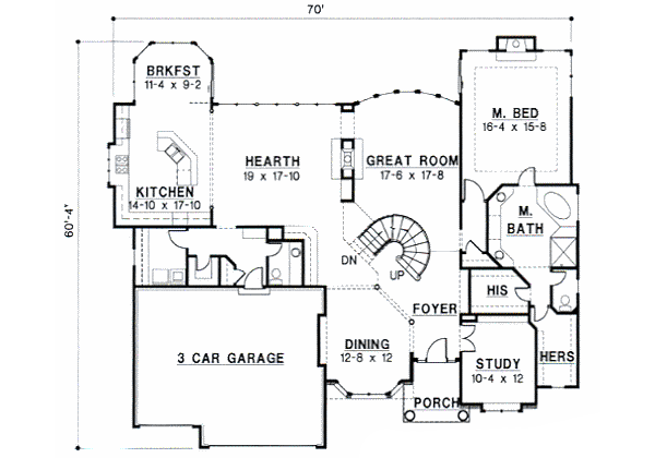 main floor house blueprint