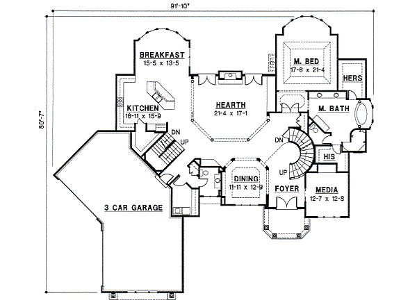 main floor house blueprint