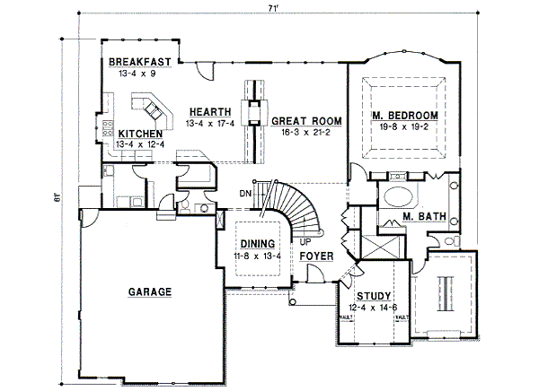 main floor house blueprint