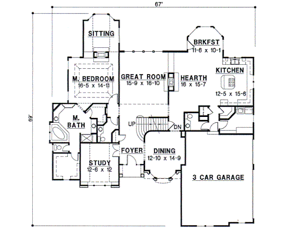 main floor house blueprint