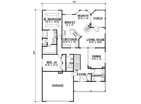 main floor house blueprint