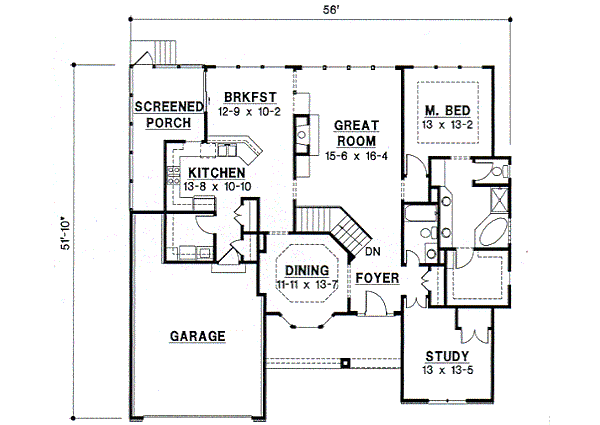 main floor house blueprint
