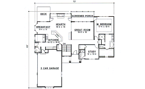 main floor house blueprint