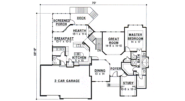 main floor house blueprint