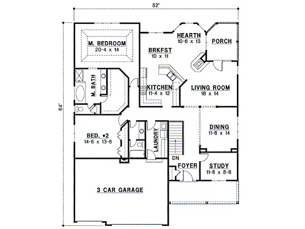 main floor house blueprint