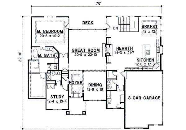 main floor house blueprint
