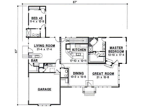 main floor house blueprint