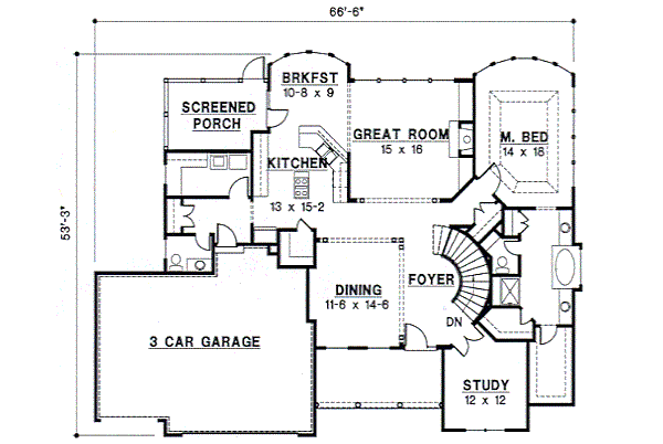 main floor house blueprint