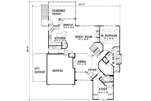main floor house blueprint