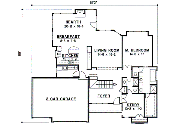 main floor house blueprint