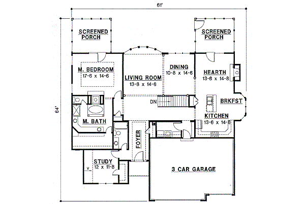 main floor house blueprint