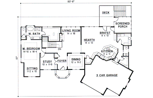main floor house blueprint