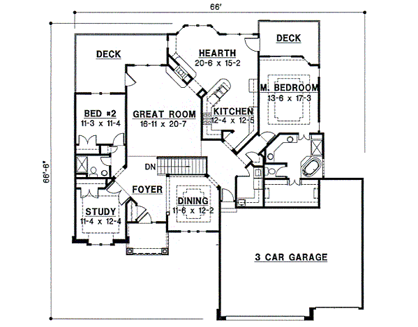 main floor house blueprint