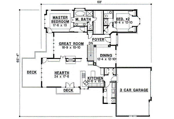 main floor house blueprint