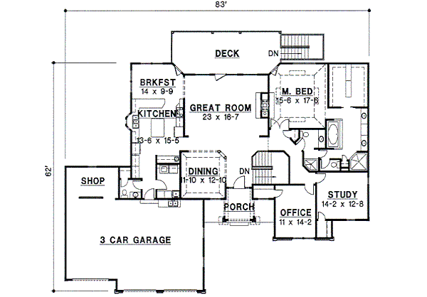 main floor house blueprint