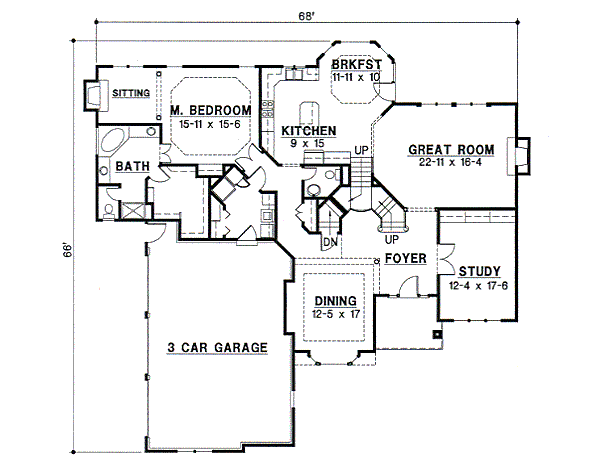 main floor house blueprint