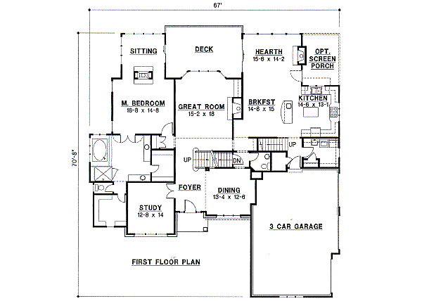 main floor house blueprint