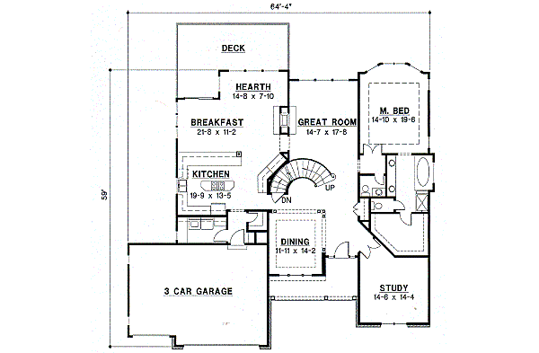 main floor house blueprint