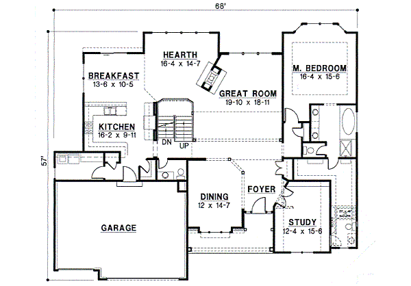 main floor house blueprint