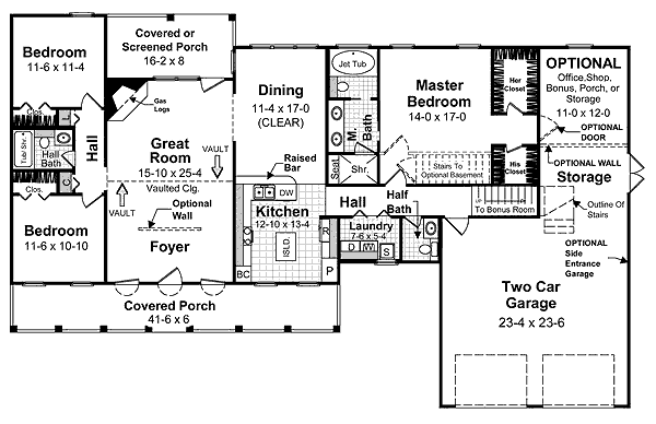main floor house blueprint