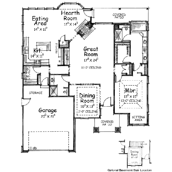 main floor house blueprint