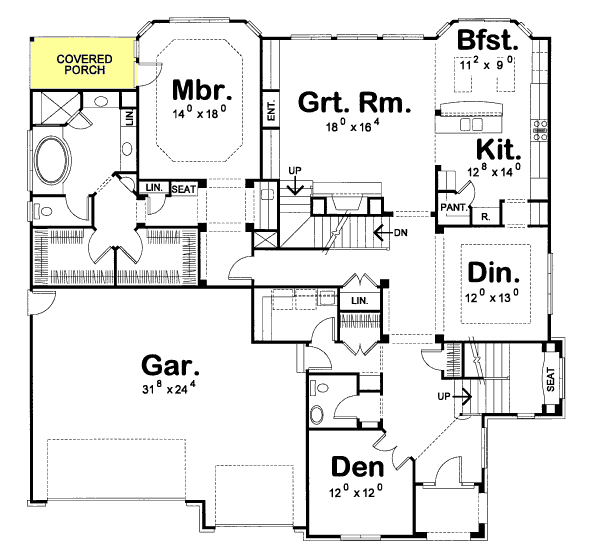 main floor house blueprint