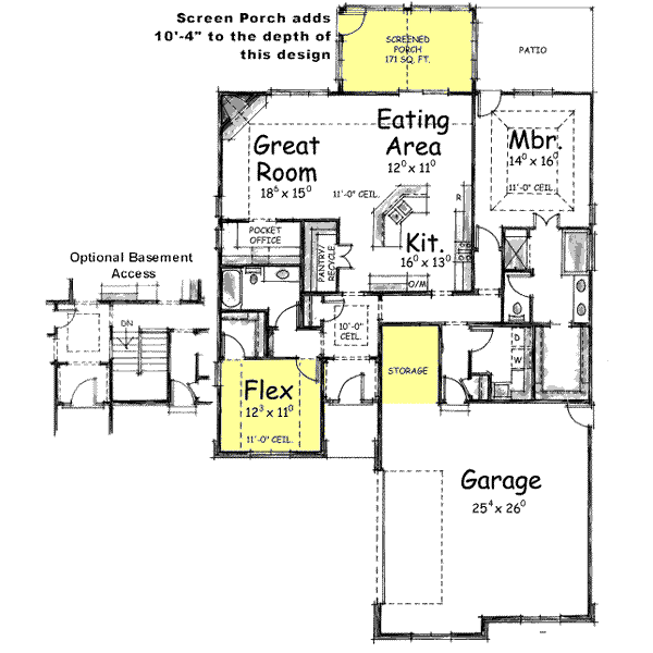 main floor house blueprint