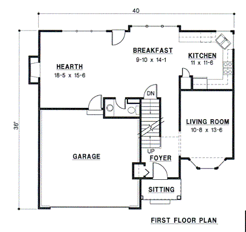 main floor house blueprint