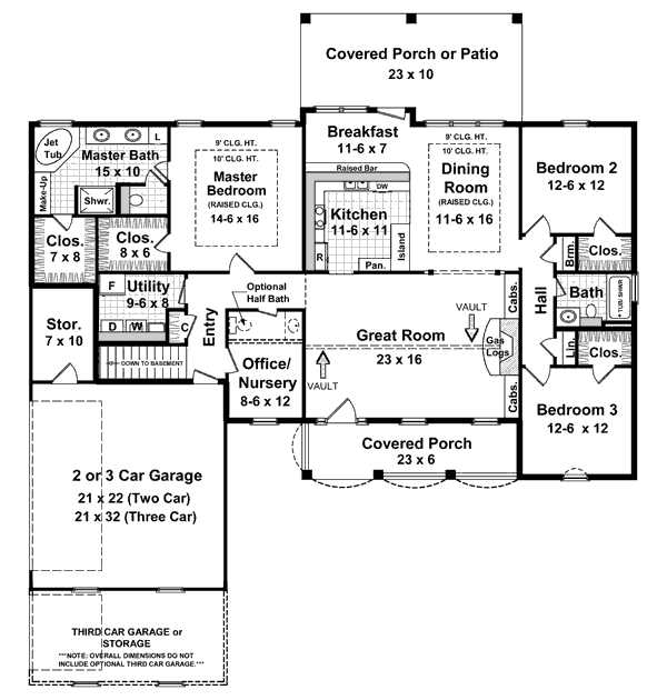 main floor house blueprint