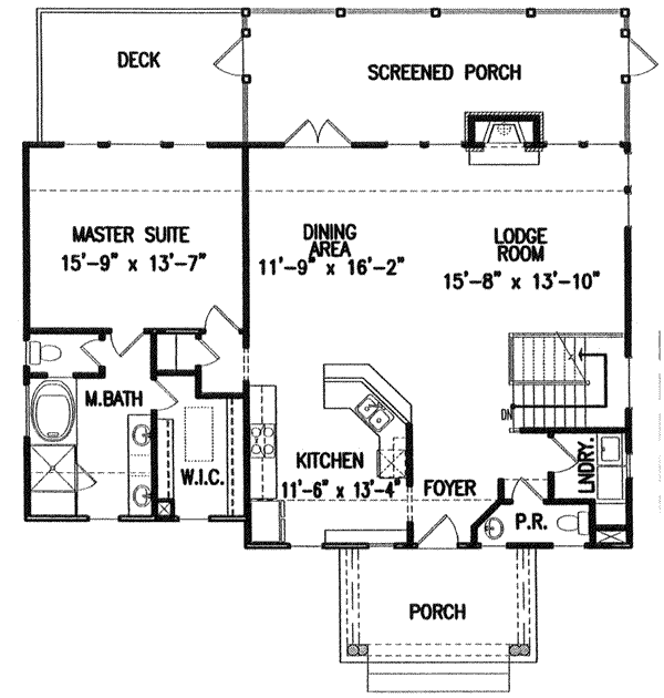 main floor house blueprint