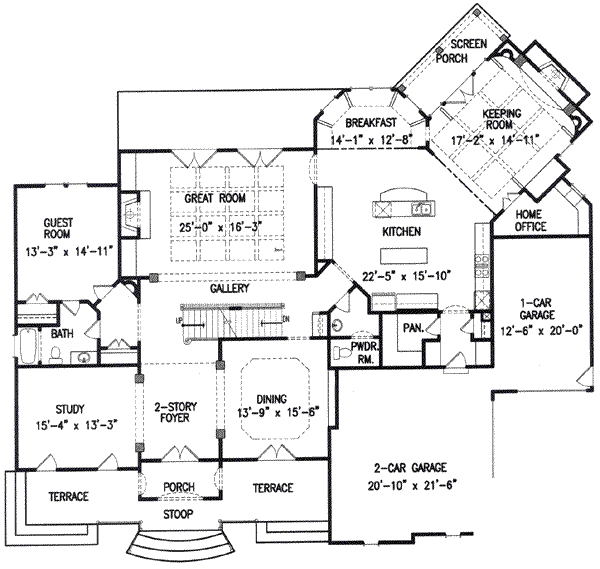 main floor house blueprint
