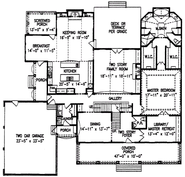 main floor house blueprint