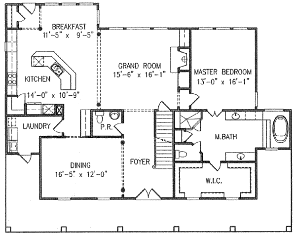 main floor house blueprint