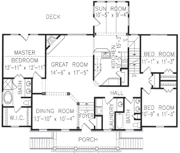 main floor house blueprint