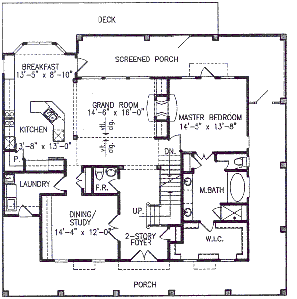 main floor house blueprint