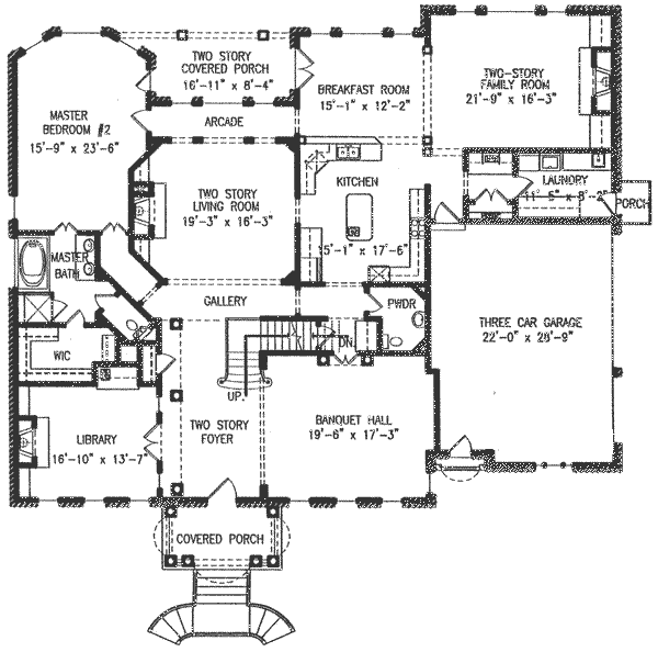 main floor house blueprint