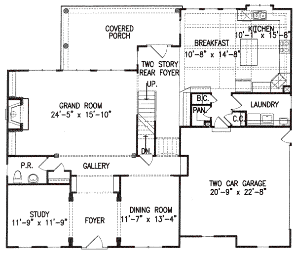 main floor house blueprint