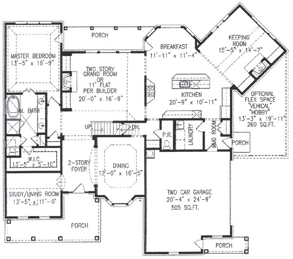 main floor house blueprint