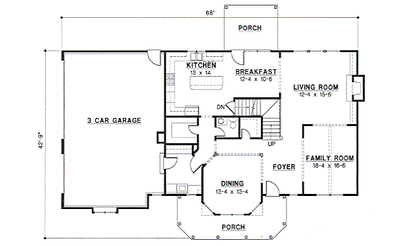 main floor house blueprint