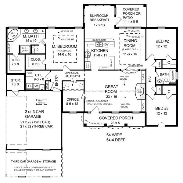 main floor house blueprint
