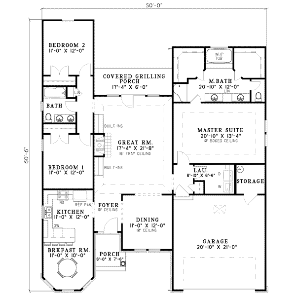 main floor house blueprint