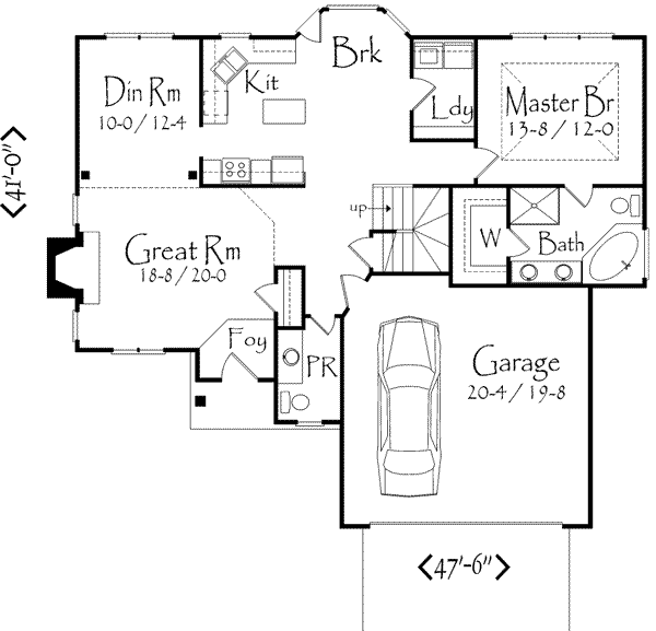main floor house blueprint