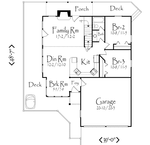 main floor house blueprint