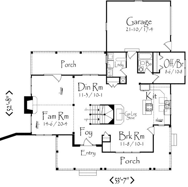 main floor house blueprint