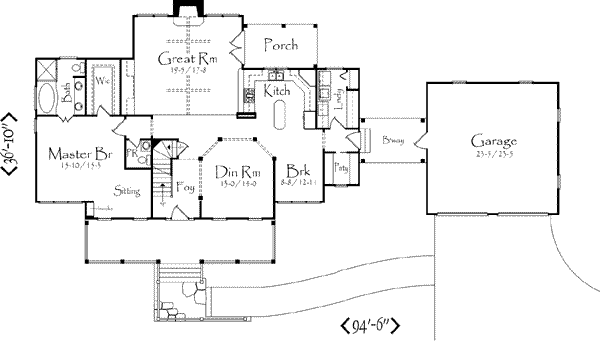 main floor house blueprint