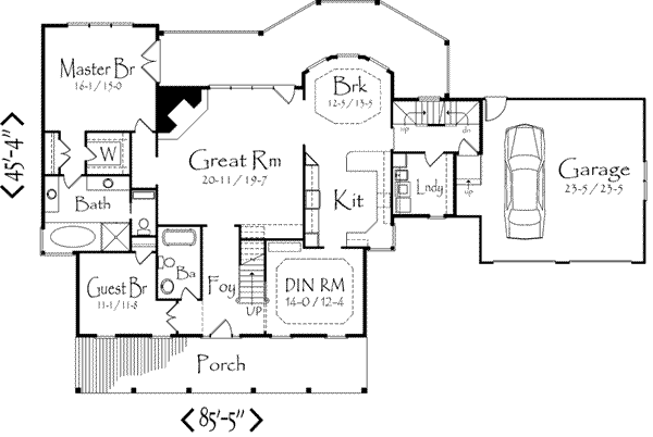 main floor house blueprint