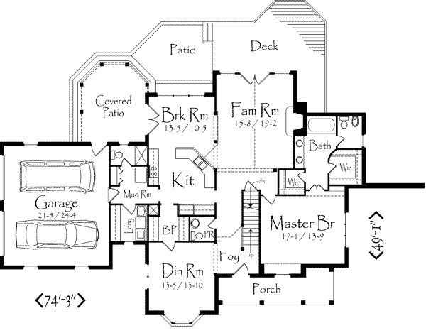 main floor house blueprint